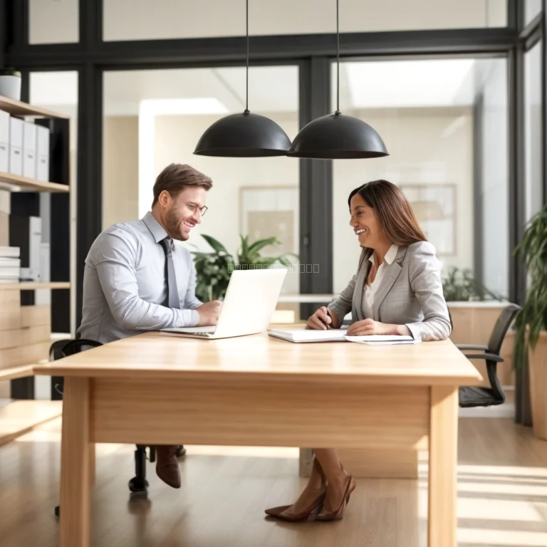 不動産契約書にサインする様子